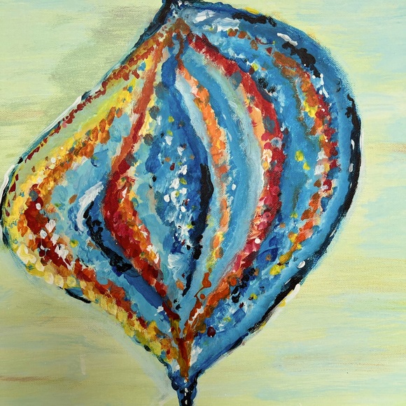 💙 Original acrylic painting, abstract, sold by the artist. 16” x 20” - Picture 5 of 6